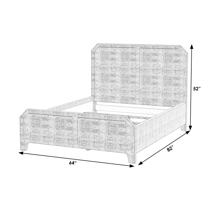 Birch Lane™ Cleo Queen Raffia Bed Wayfair